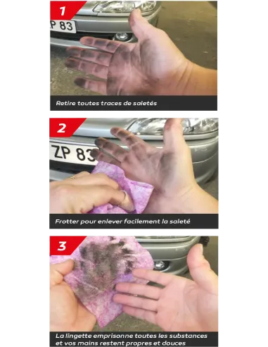 LI203 - LINGETTES NETTOYANTS MAINS