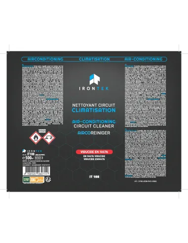 IT108 - NETTOYANT CIRCUIT CLIMATISATION VIRUCIDE