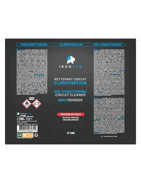 IT108 - NETTOYANT CIRCUIT CLIMATISATION VIRUCIDE