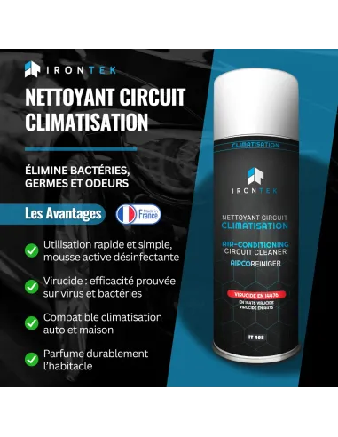 IT108 - NETTOYANT CIRCUIT CLIMATISATION VIRUCIDE