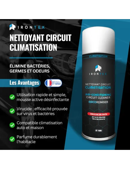 IT108 - NETTOYANT CIRCUIT CLIMATISATION VIRUCIDE