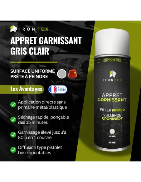 IT126 - APPRET GARNISSANT - GRIS CLAIR
