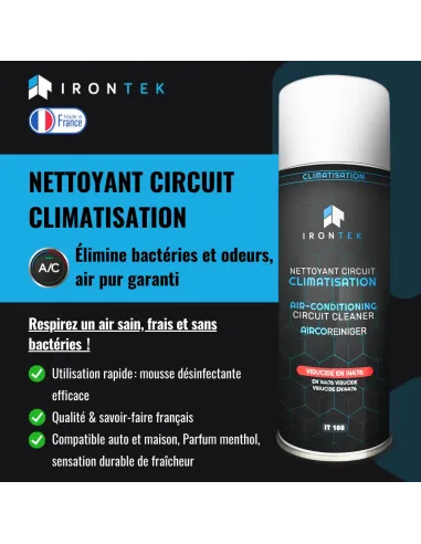 IT108 - NETTOYANT CIRCUIT CLIMATISATION VIRUCIDE