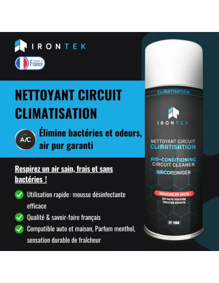 IT108 - NETTOYANT CIRCUIT CLIMATISATION VIRUCIDE