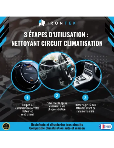 IT108 - NETTOYANT CIRCUIT CLIMATISATION VIRUCIDE