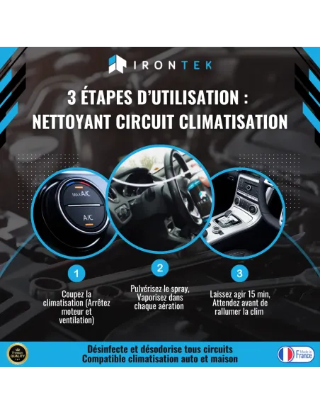 IT108 - NETTOYANT CIRCUIT CLIMATISATION VIRUCIDE