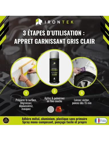 IT126 - APPRET GARNISSANT - GRIS CLAIR