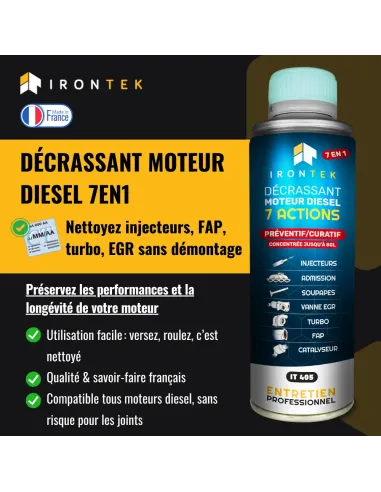 IT405 - DÉCRASSANT MOTEUR DIESEL 7 ACTIONS