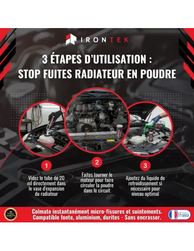 IT289 - STOP FUITE RADIATEUR - FORMULE POUDRE