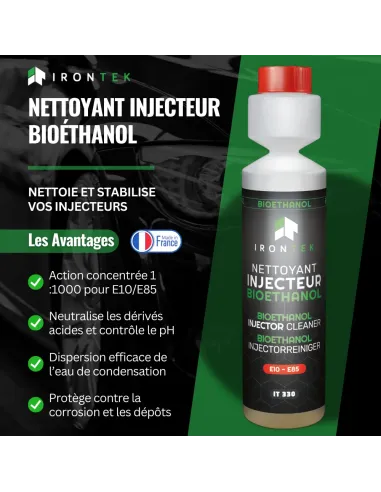 IT330 - NETTOYANT INJECTEUR BIOÉTHANOL - 250ML