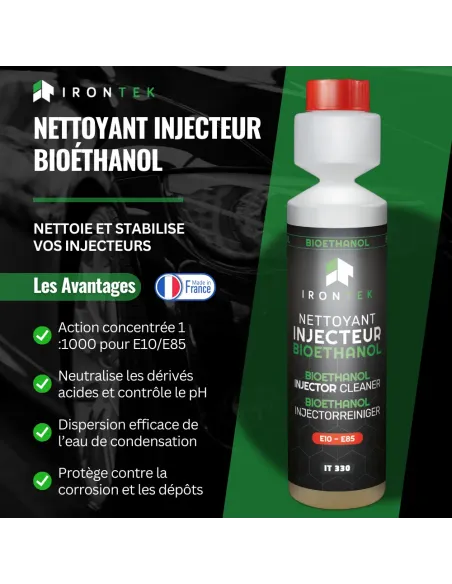 IT330 - NETTOYANT INJECTEUR BIOÉTHANOL - 250ML