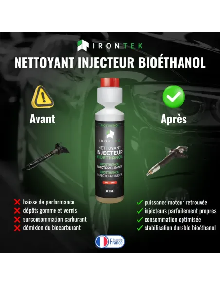 IT330 - NETTOYANT INJECTEUR BIOÉTHANOL - 250ML