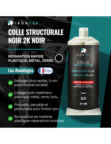 IT139 - COLLE STRUCTURALE - 5 MIN - NOIR