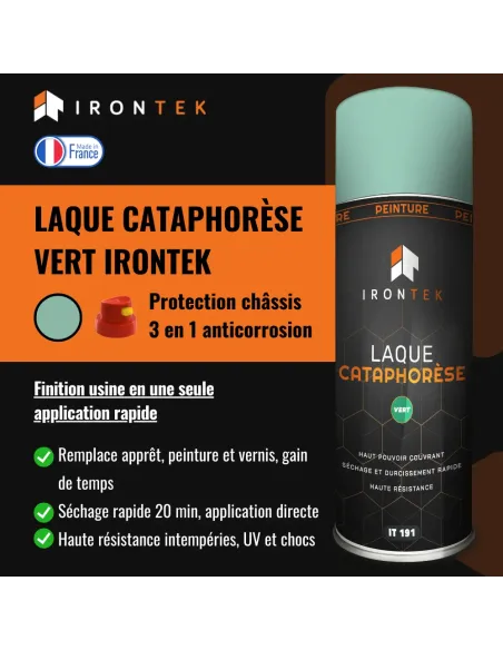 IT191 - LAQUE CATAPHORÈSE - VERT
