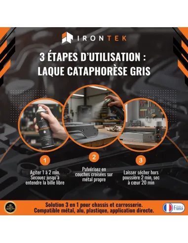 IT192 - LAQUE CATAPHORÈSE - GRIS