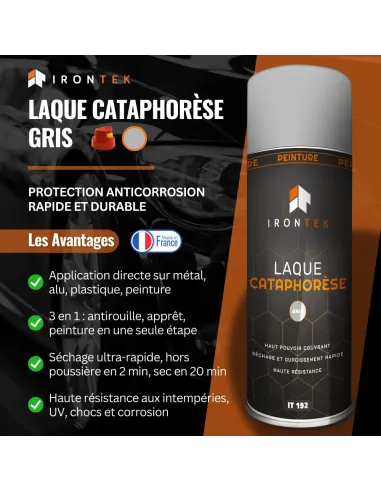 IT192 - LAQUE CATAPHORÈSE - GRIS