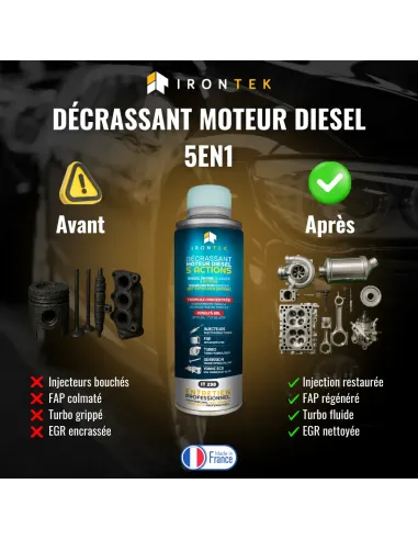 IT290 - DÉCRASSANT MOTEUR DIESEL 5 ACTIONS