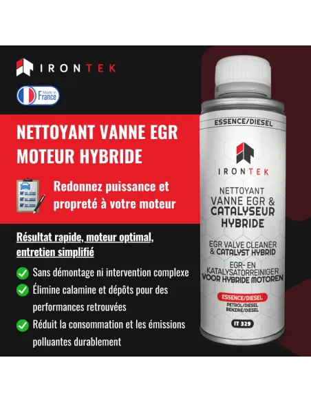 IT329 - NETTOYANT VANNE EGR & CATALYSEUR HYBRIDE