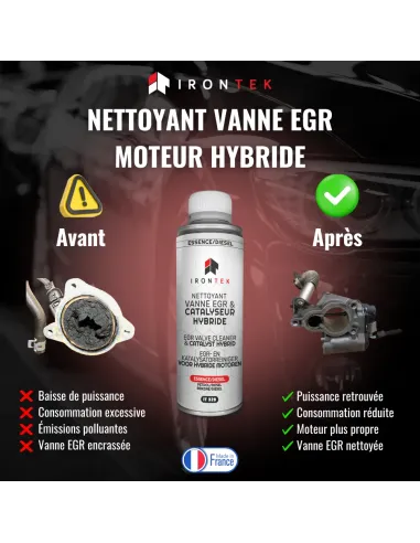 IT329 - NETTOYANT VANNE EGR & CATALYSEUR HYBRIDE