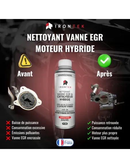IT329 - NETTOYANT VANNE EGR & CATALYSEUR HYBRIDE