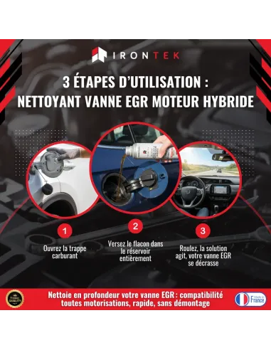 IT329 - NETTOYANT VANNE EGR & CATALYSEUR HYBRIDE