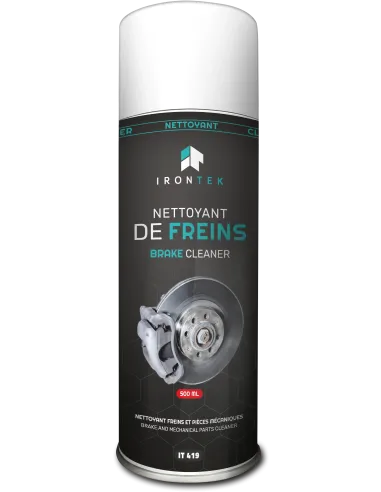 Vue de face du Nettoyant de Freins IRONTEK IT419