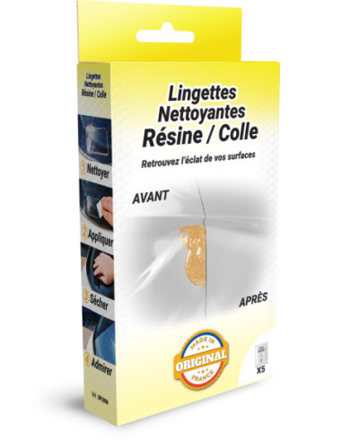 RP3006 - LINGETTES NETTOYANTES RÉSINE/COLLE