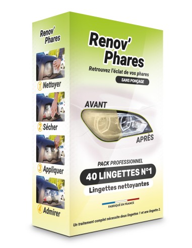 RP3008 - RENOV’PHARES - LINGETTES NETTOYANTES - KIT PRO