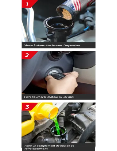 STOP FUITE RADIATEUR - FORMULE POUDRE