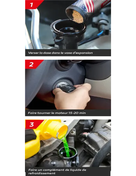 STOP FUITE RADIATEUR - FORMULE POUDRE