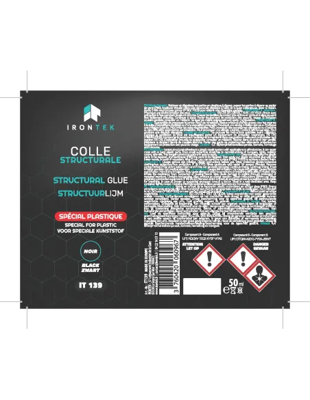 IT139 - COLLE STRUCTURALE - 5 MIN - NOIR IT139 - COLLE STRUCTURALE - 5 MIN - NOIR