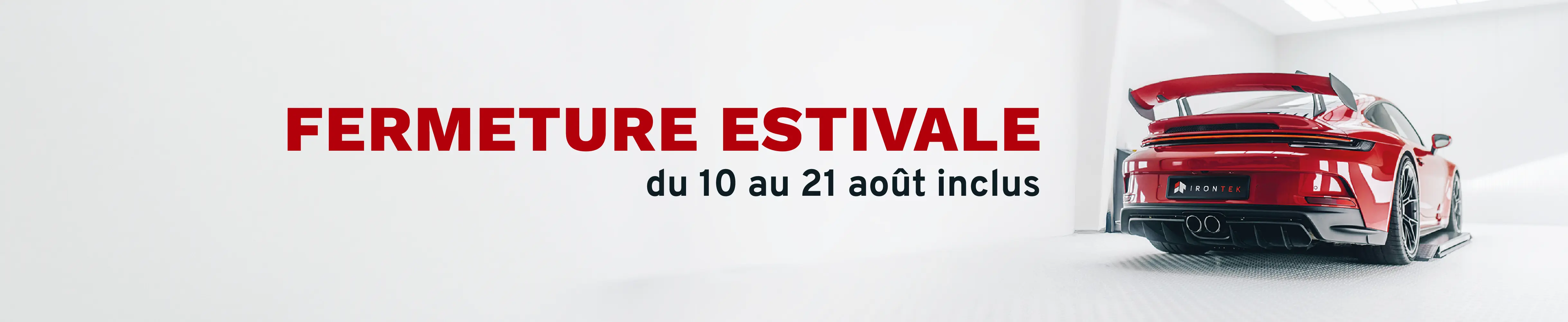 Banni&egrave;re de fermeture de IRONTEK