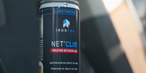 Assainissez votre habitacle avec Net’Clim Virucide IT222 IRONTEK