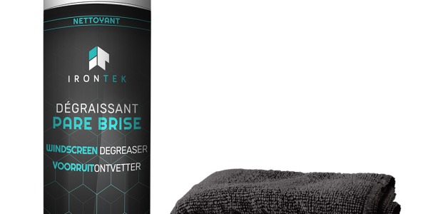 Dégraissant IRONTEK IT336 : la préparation indispensable avant la pose de pare-brise