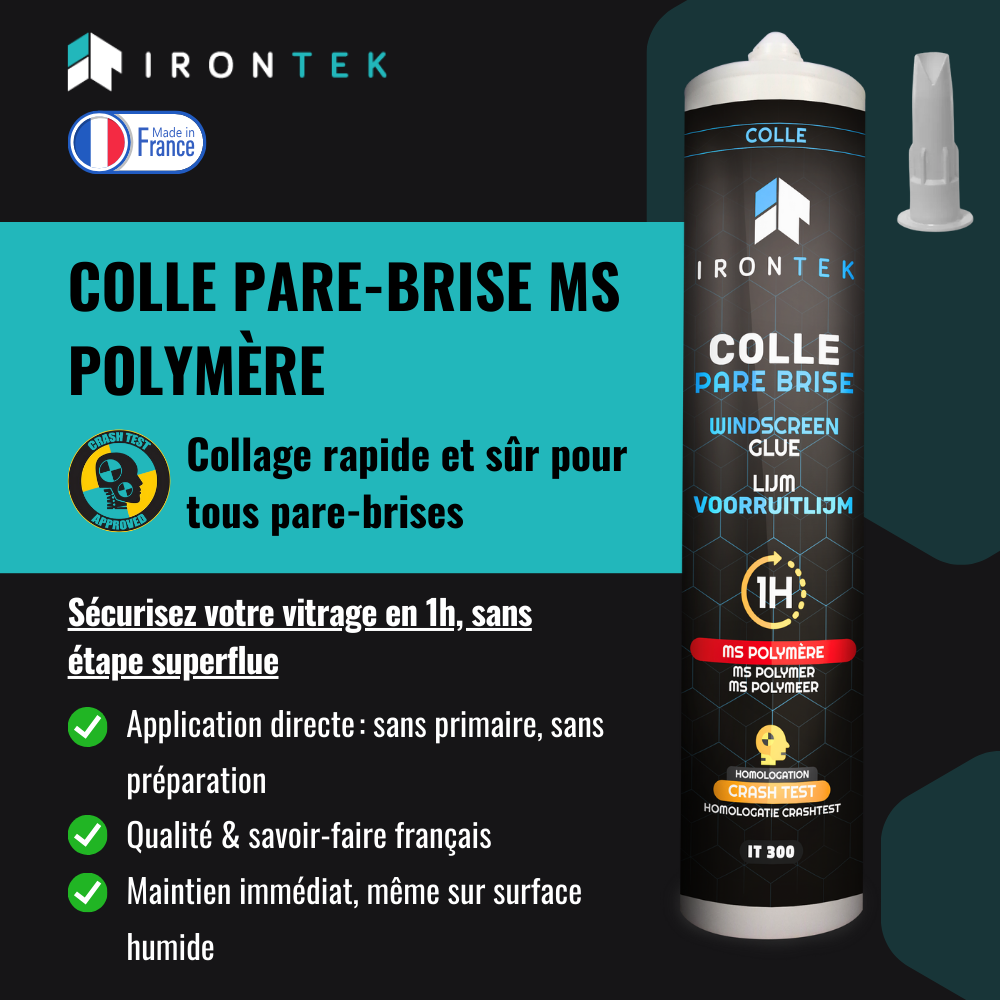 Colle Pare-Brise IRONTEK – IT300 : Sécurité et efficacité en 1 heure