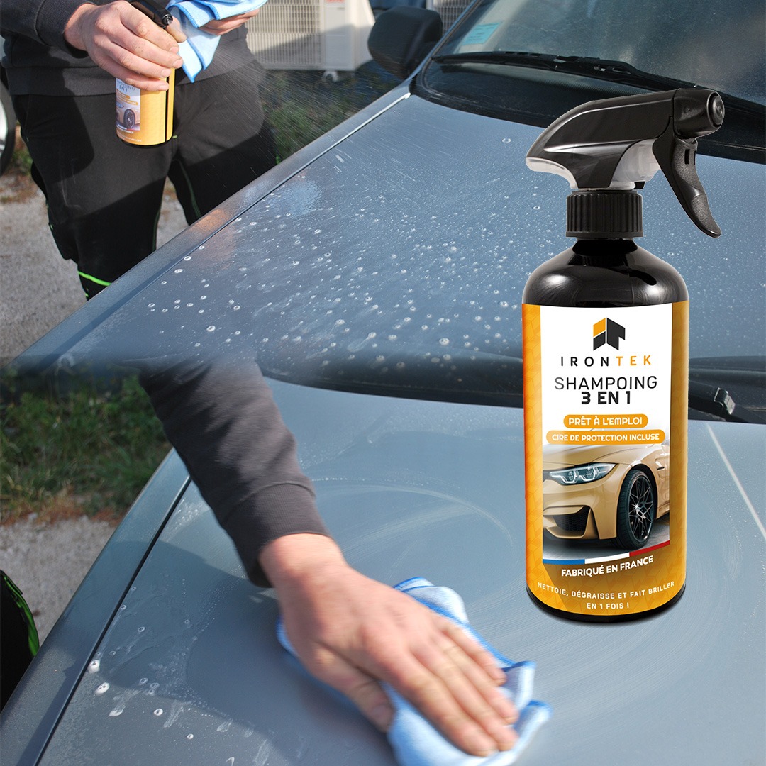 Un seul produit sans eau peut-il vraiment laver et faire briller votre voiture ?